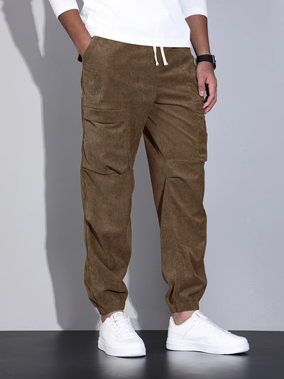 ROSSI ROMA | PANTALONI CARGO IN CORDUROY
