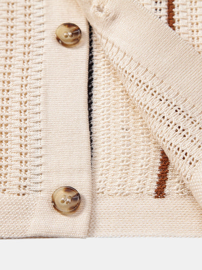 CAMICIA A RIGHE ALL'UNCINETTO CON BOTTONI & PANTALONI IN LINO CON GAMBA DRITTA