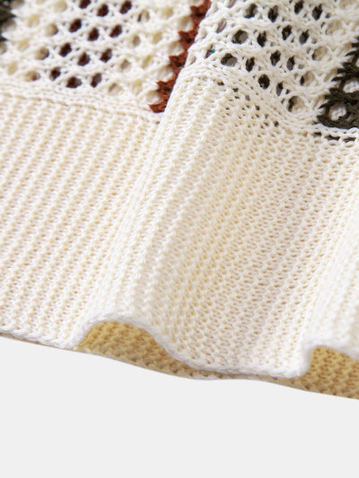 POLO A V ALL'UNCINETTO & PANTALONI IN LINO DRITTI