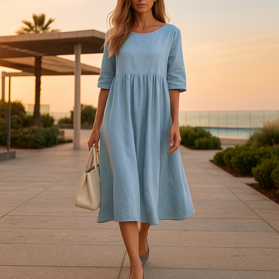 Manon | Abito in cotone traspirante