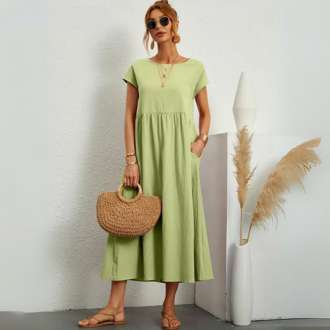 Isla | Abito midi casual in cotone