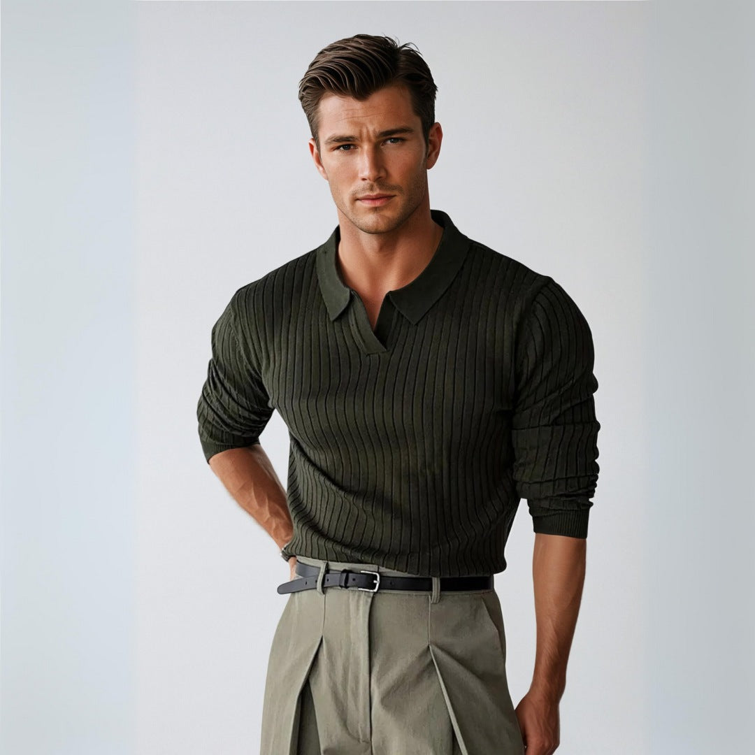 GIOVANNI | MAGLIONE CLASSICO CON COLLETTO