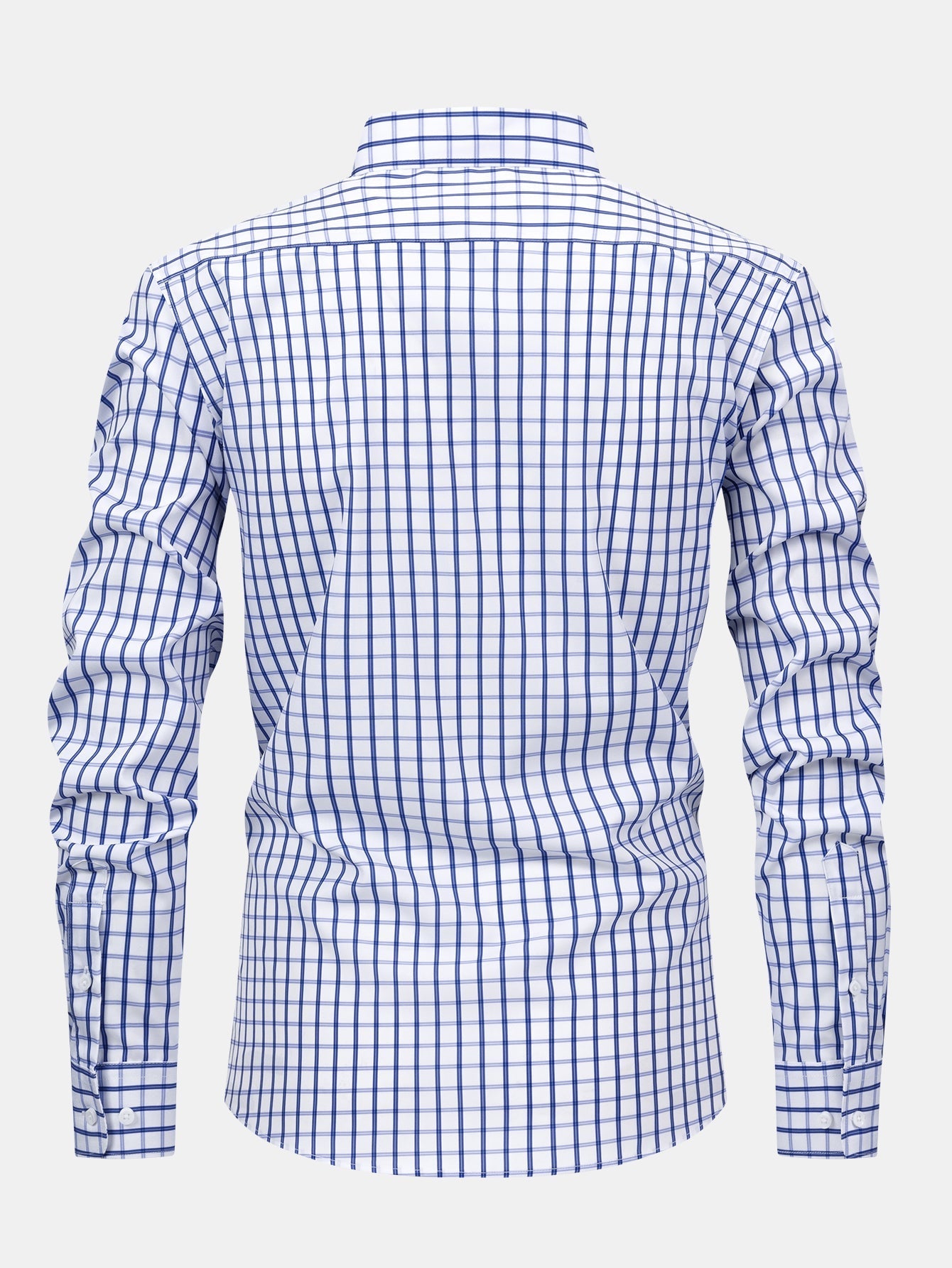 CAMICIA A MANICHE LUNGHE A QUADRI CON BOTTONI & PANTALONI SLIM FIT A GAMBA AFFUSOLATA