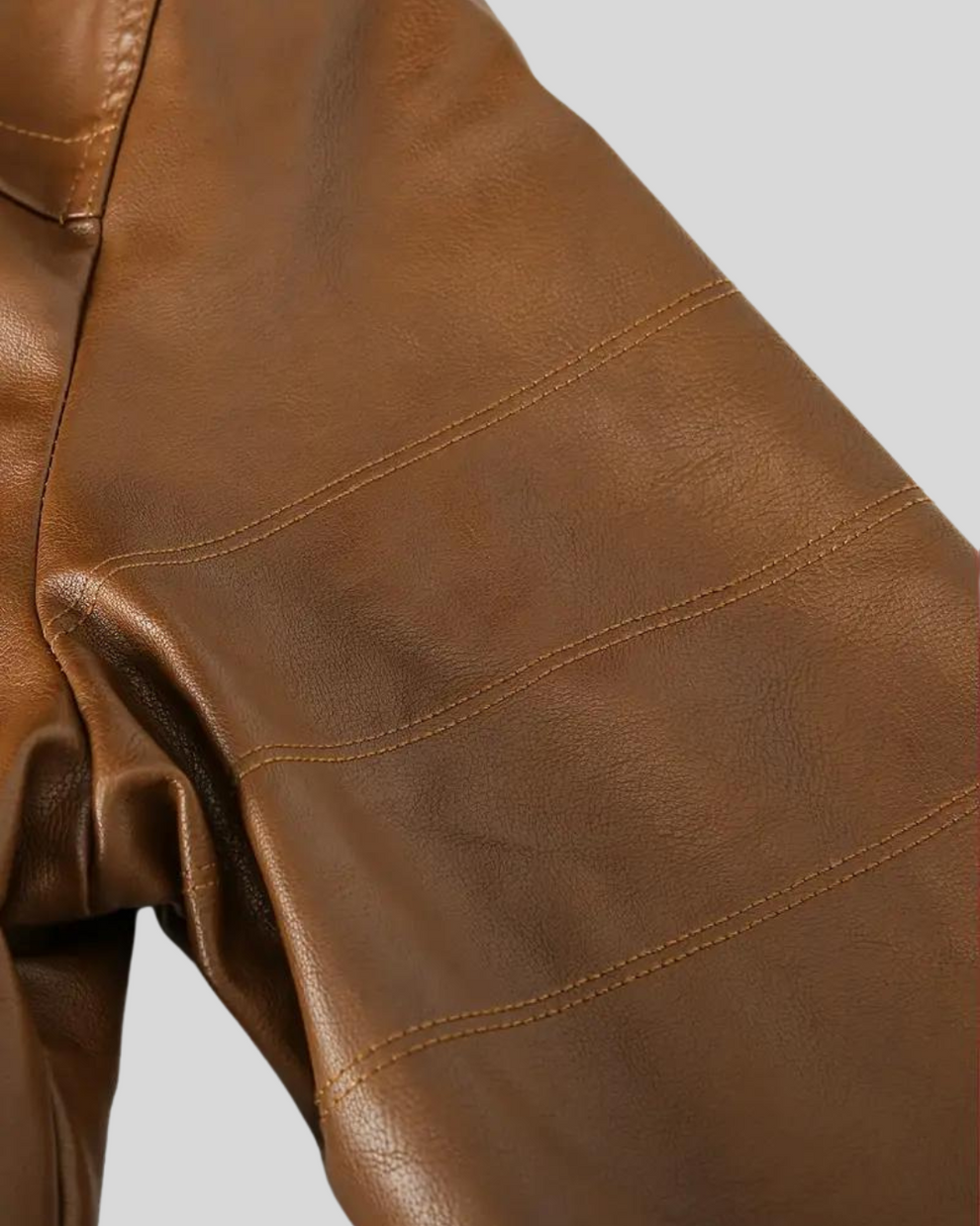 Roveri – Giacca in Pelle con Cappuccio e Chiusura a Doppia Cerniera