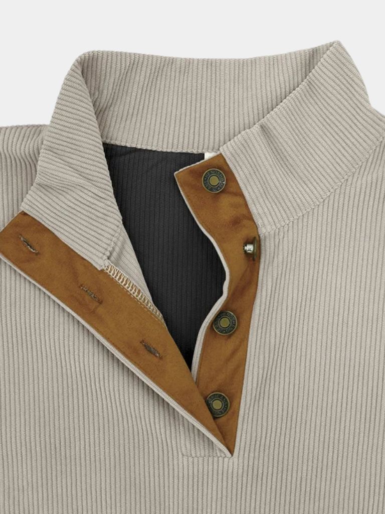 Roveri Maglione Retrò in Velluto a Coste