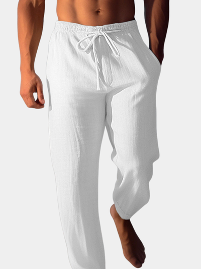 PANTALONI DI LUSSO IN LINO