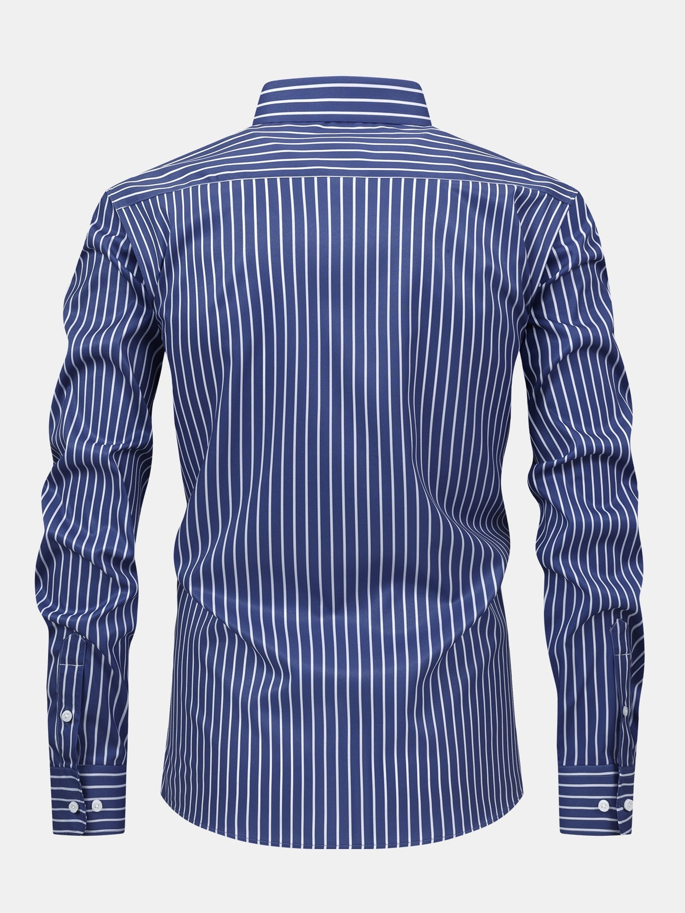 CAMICIA A MANICHE LUNGHE A RIGHE CON BOTTONI