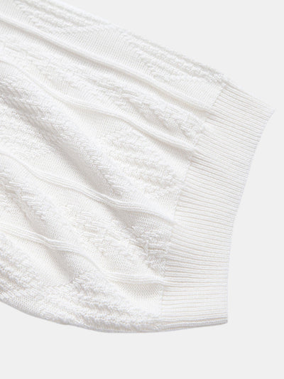 POLO IN JACQUARD GEOMETRICO & PANTALONI SLIM FIT AFFUSOLATI