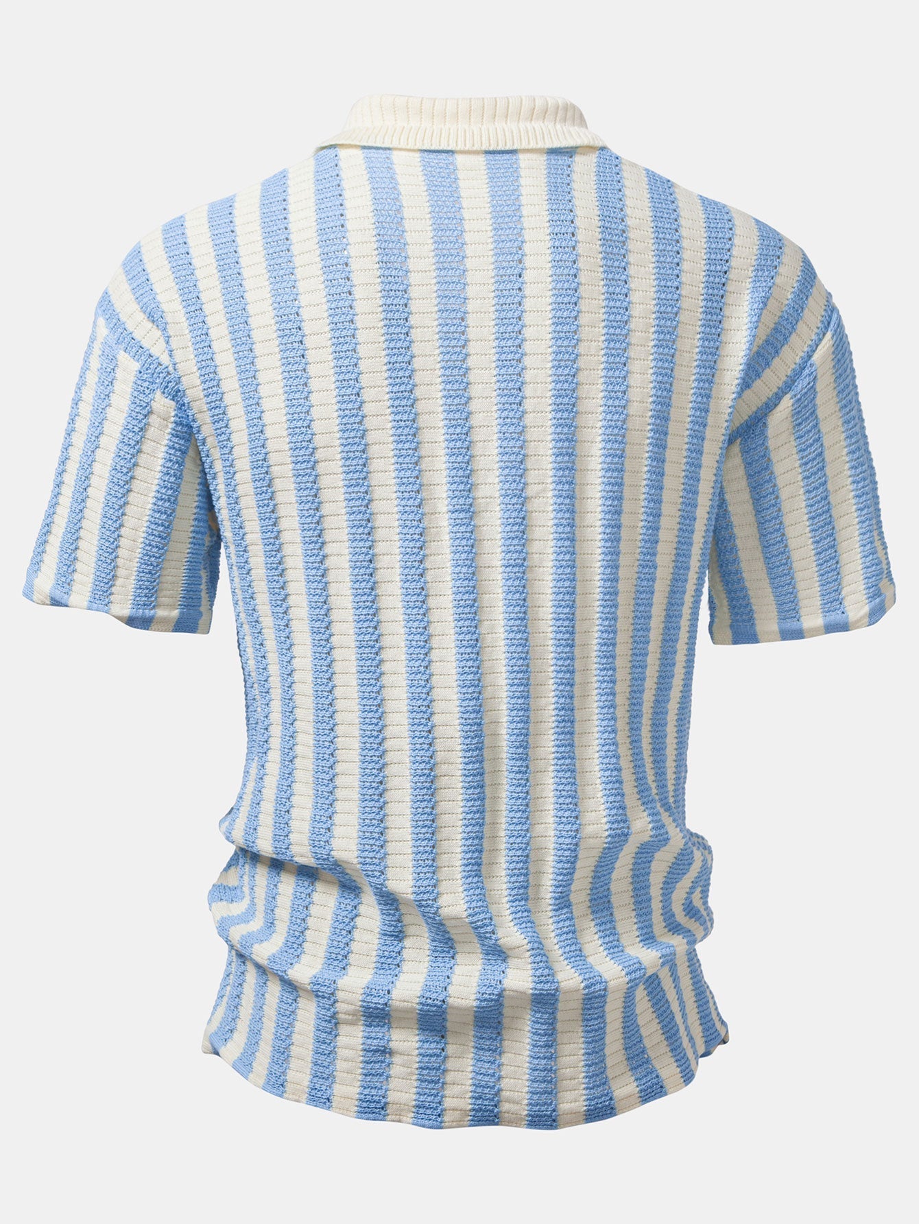 CAMICIA CON SPALLE SCHESE E RIGHE ALL'UNCINETTO & PANTALONI IN LINO CON GAMBA DRITTA