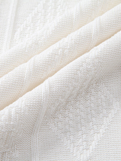 POLO IN JACQUARD GEOMETRICO & PANTALONI SLIM FIT AFFUSOLATI