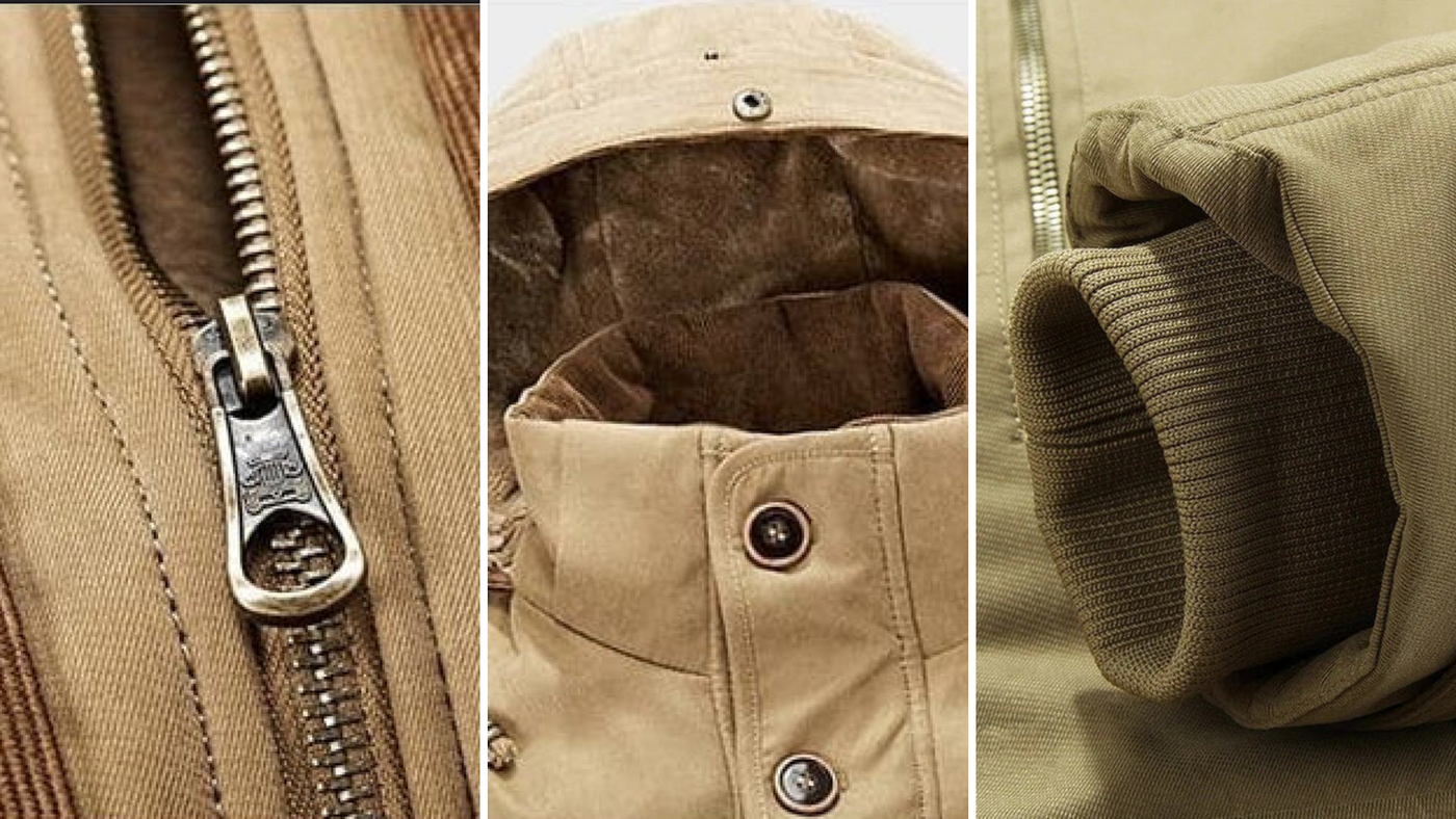 Roveri – Giacca invernale foderata con più tasche