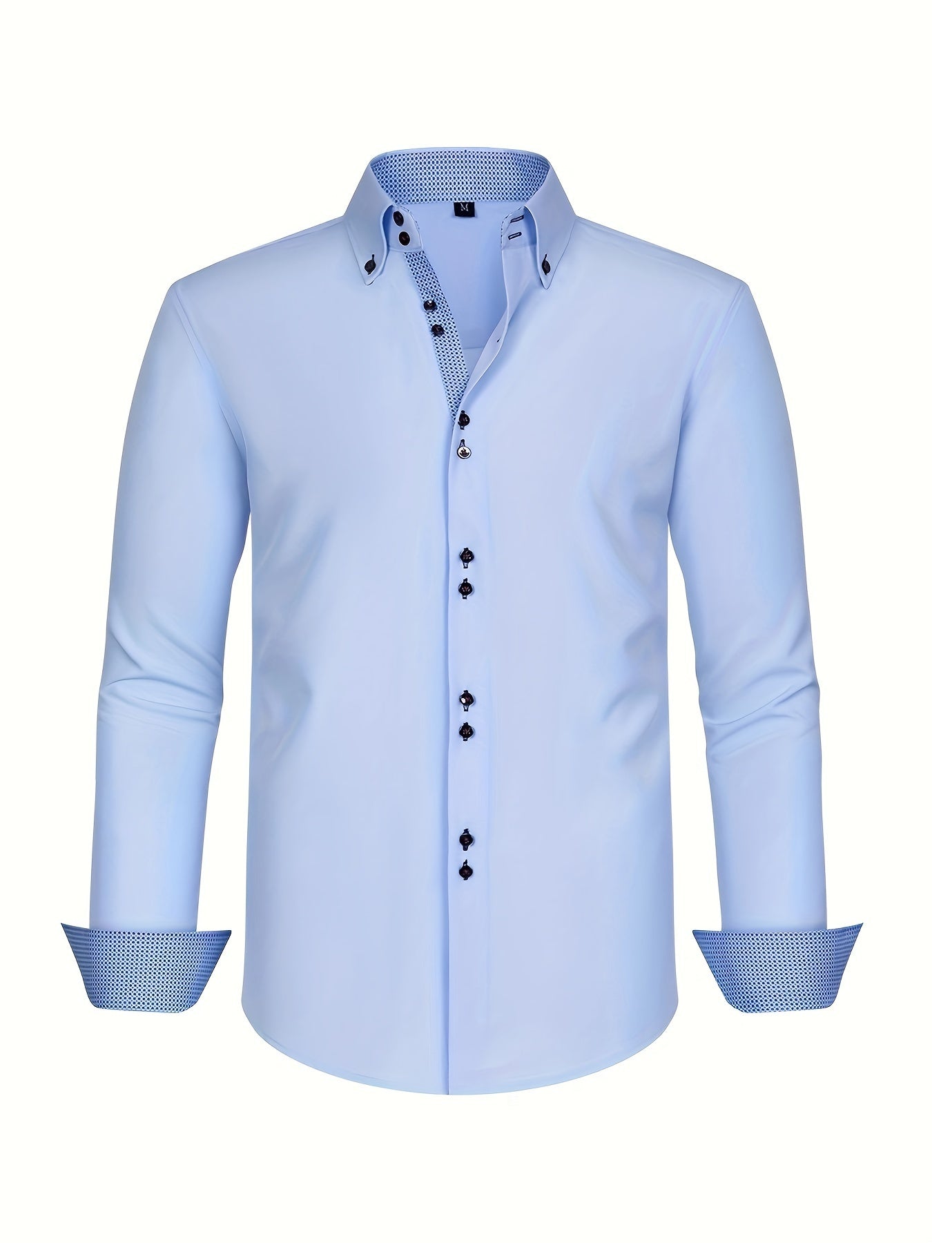 ALBERTO | CAMICIA ELEGANTE LEGGERA CON DETTAGLI A CONTRASTO