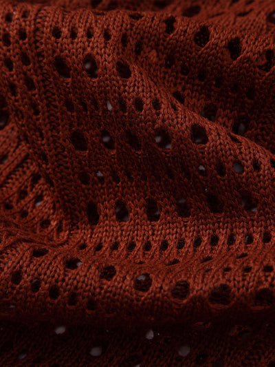 POLO A V IN CROCHET & PANTALONI IN LINO CON GAMBA DRITTA