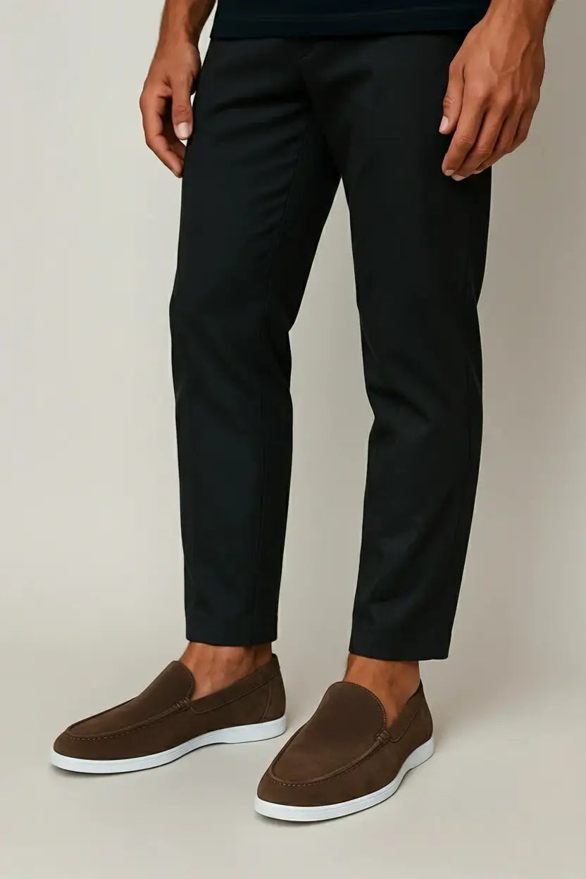 Eleganti mocassini in suede