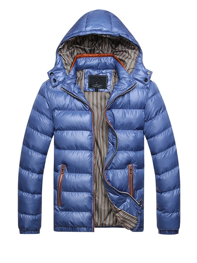 Roveri - Giacca imbottita con cuciture e cerniera