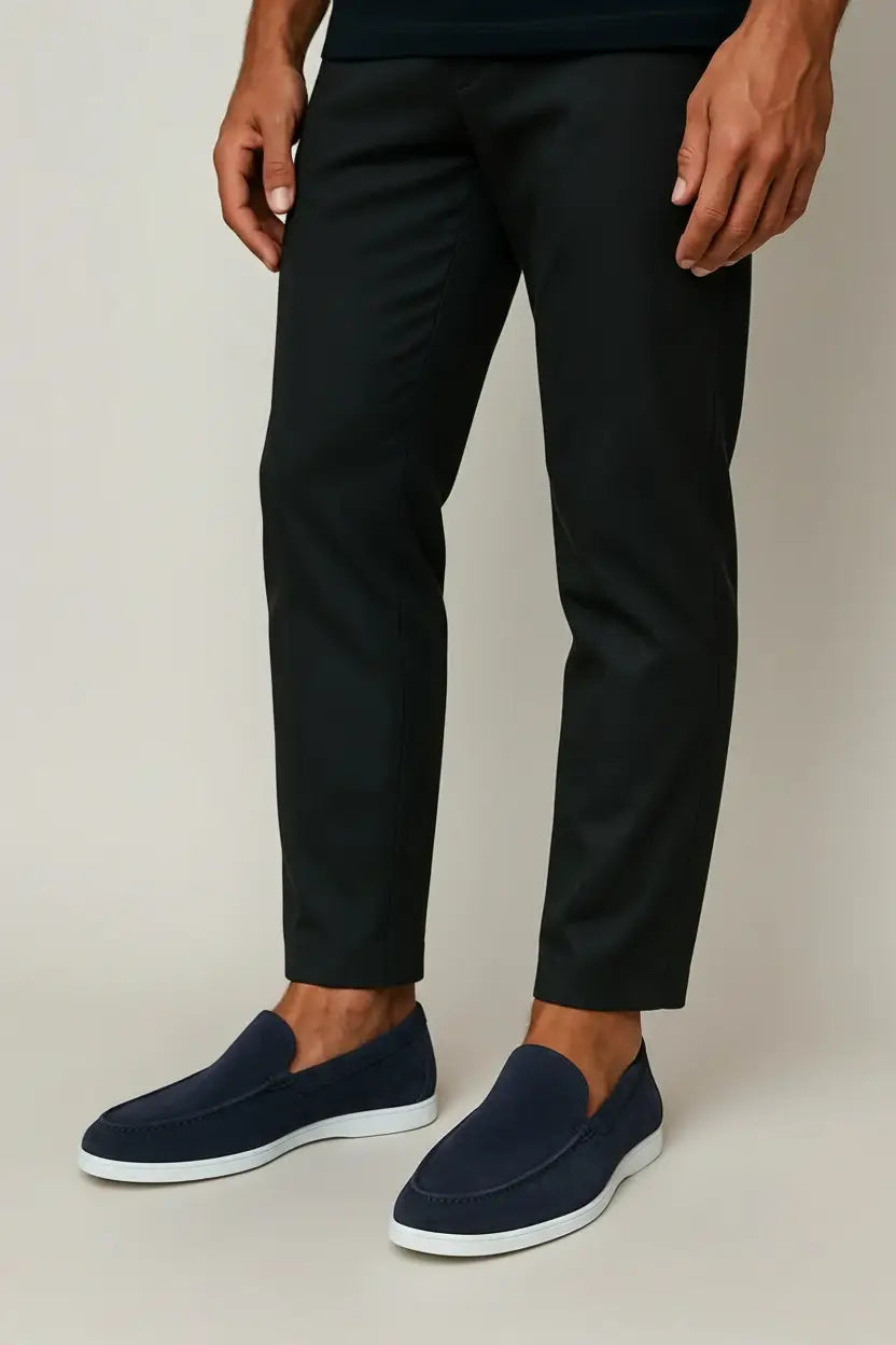 Eleganti mocassini in suede