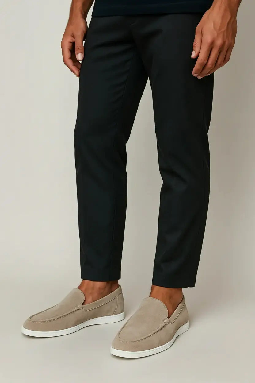 Eleganti mocassini in suede