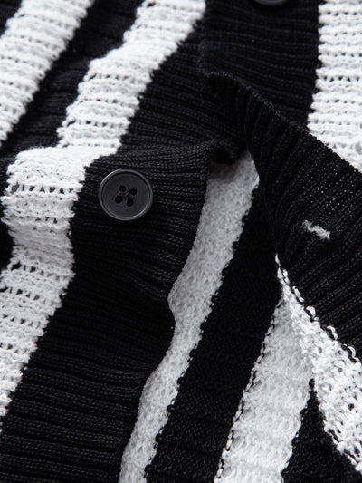 CAMICIA CON SPALLE SCHESE E RIGHE ALL'UNCINETTO & PANTALONI IN LINO CON GAMBA DRITTA