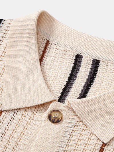 CAMICIA A RIGHE ALL'UNCINETTO CON BOTTONI & PANTALONI IN LINO CON GAMBA DRITTA