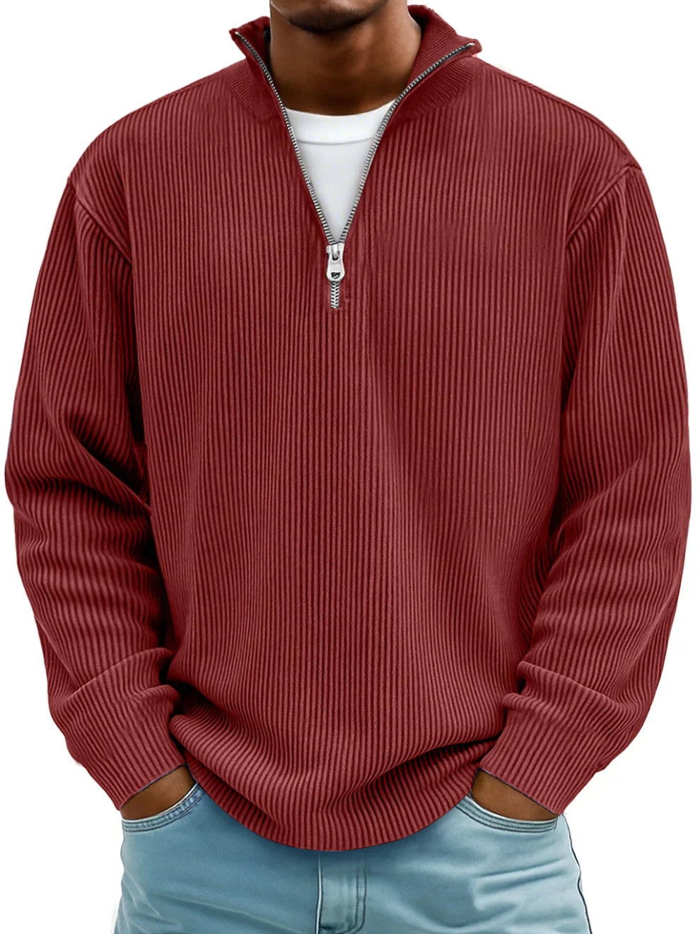ROSSI ROMA | MAGLIONE CON ZIP TRENDY