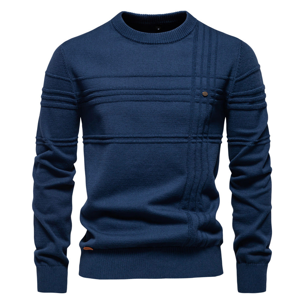 ROSSI ROMA™ | ELEGANTE MAGLIONE DA UOMO LAVORATO A MAGLIA