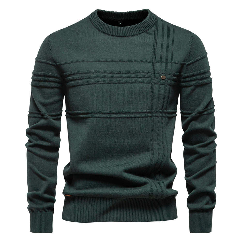 ROSSI ROMA™ | ELEGANTE MAGLIONE DA UOMO LAVORATO A MAGLIA