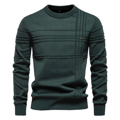 ROSSI ROMA™ | ELEGANTE MAGLIONE DA UOMO LAVORATO A MAGLIA
