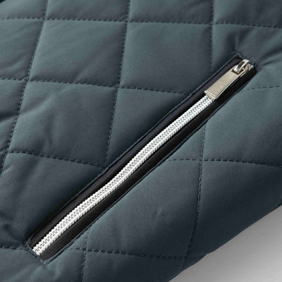 Roveri - Giacca con imbottitura in pile con motivo a rombi