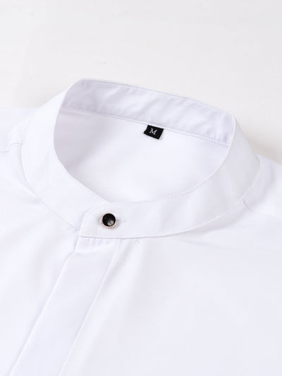 CAMICIA CON COLLETTO RIALZATO & PANTALONI SLIM FIT A GAMBA AFFUSOLATA