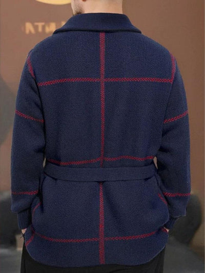 Rom™ | Giacca in maglia con cintura