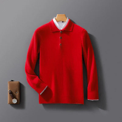 Roveri - Maglia Polo in Cashmere Elegante
