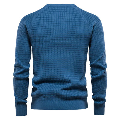 ROSSI ROMA™ | MAGLIONE DA UOMO CON MOTIVO A GRIGLIA