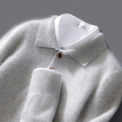 Roveri - Maglia Polo in Cashmere Elegante