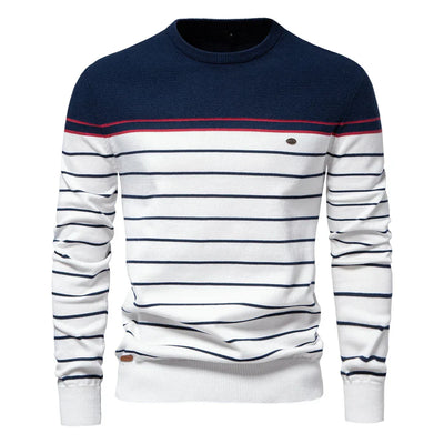 ROSSI ROMA™ | MAGLIONE DA UOMO CON DISEGNO A RIGHE