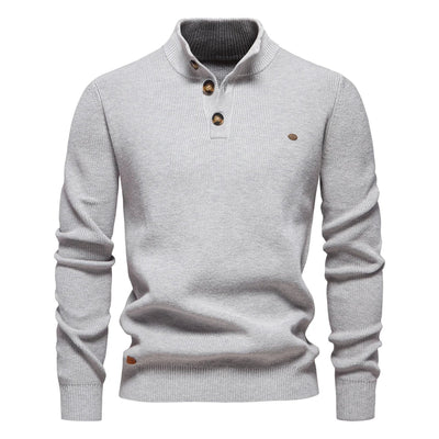 ROSSI ROMA™ | MAGLIONE DA UOMO CON DESIGN A BOTTONI