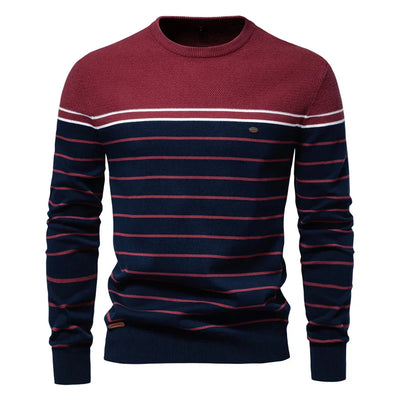 ROSSI ROMA™ | MAGLIONE DA UOMO CON DISEGNO A RIGHE