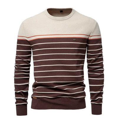ROSSI ROMA™ | MAGLIONE DA UOMO CON DISEGNO A RIGHE