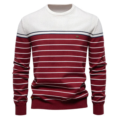 ROSSI ROMA™ | MAGLIONE DA UOMO CON DISEGNO A RIGHE