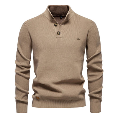 ROSSI ROMA™ | MAGLIONE DA UOMO CON DESIGN A BOTTONI