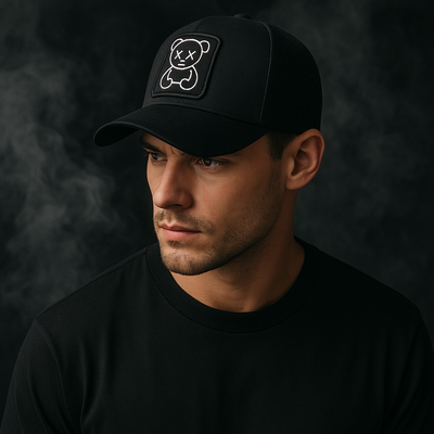 ROSSI ROMA | CAPPELLINO TRUCKER CON ORSETTO DI PELUCHE