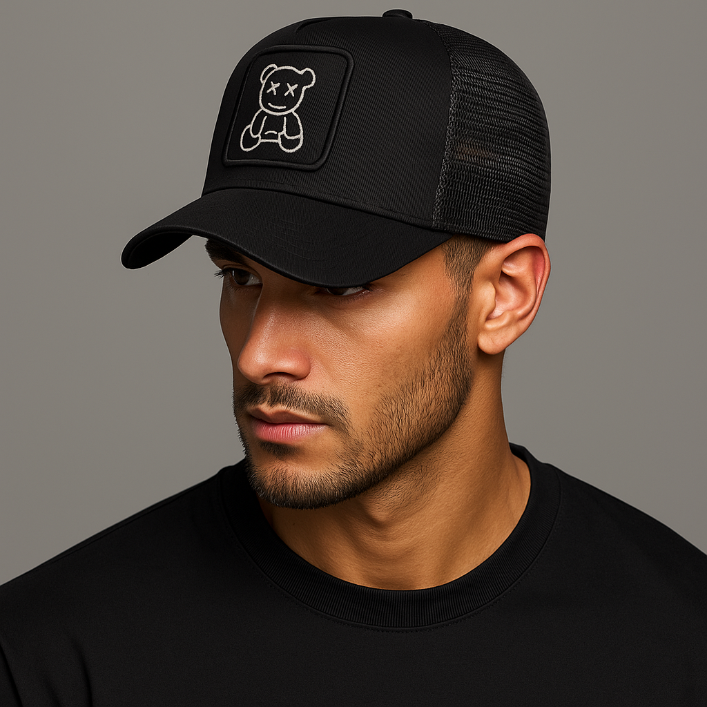 ROSSI ROMA | CAPPELLINO TRUCKER CON ORSETTO DI PELUCHE