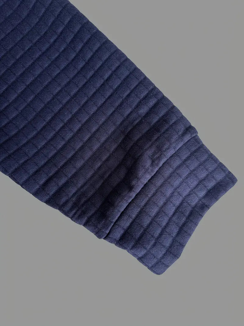 ROSSI ROMA | POLO A MANICHE LUNGHE TEXTURIZZATA