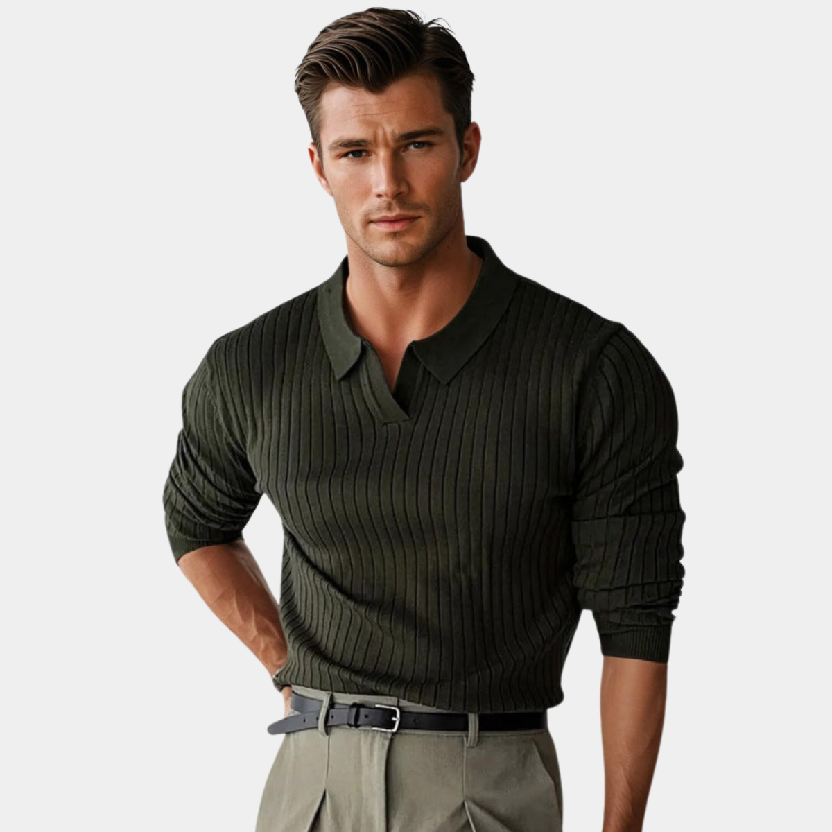 GIOVANNI | MAGLIONE CLASSICO CON COLLETTO