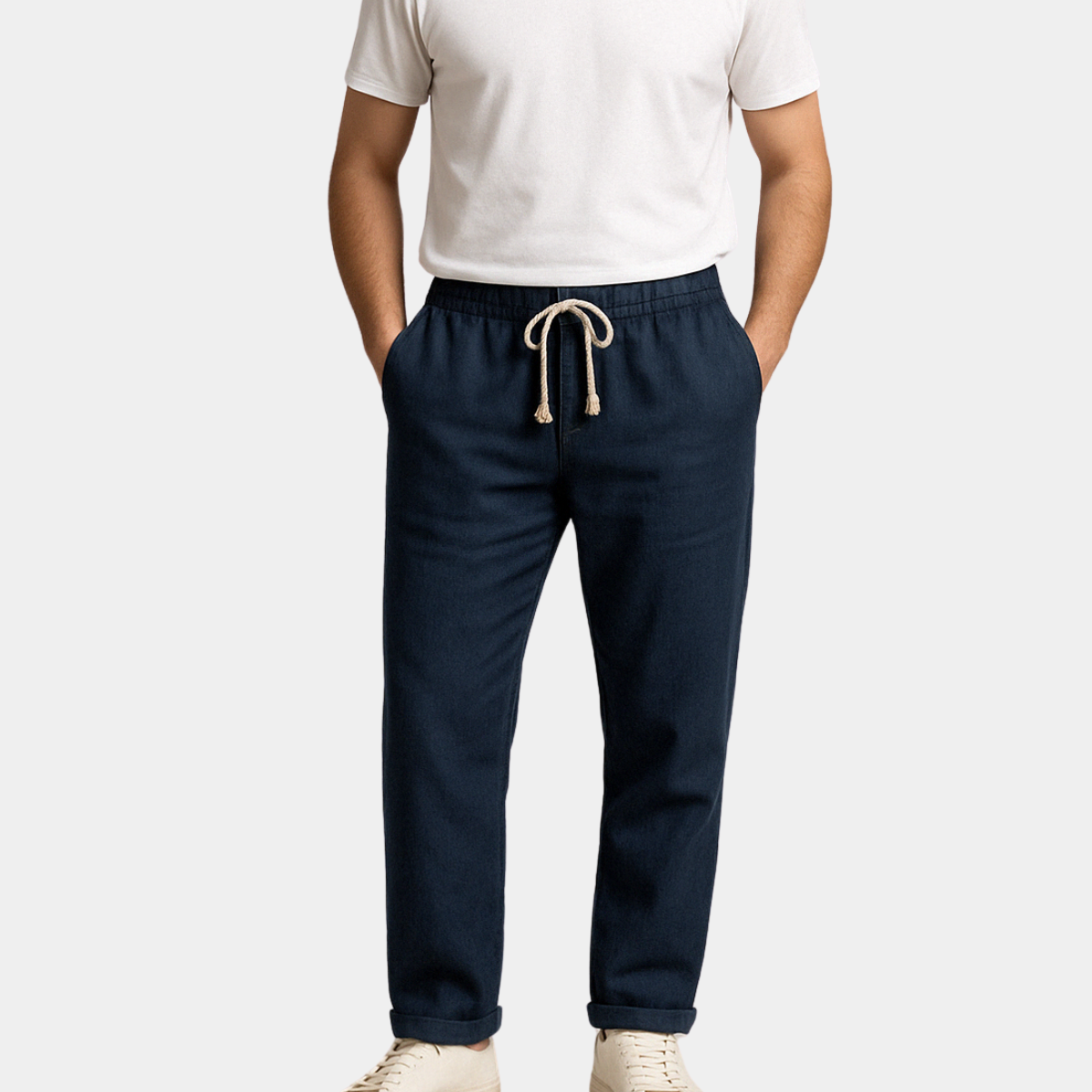 EUSEBIO | PANTALONE DA UOMO IN LINO