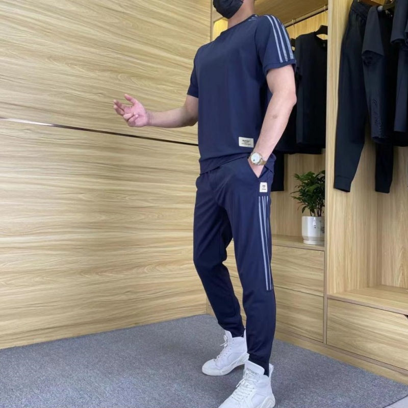 ROSSI ROMA | COMPLETO DA UOMO IN MATERIALE DI LUSSO CON STRETCH